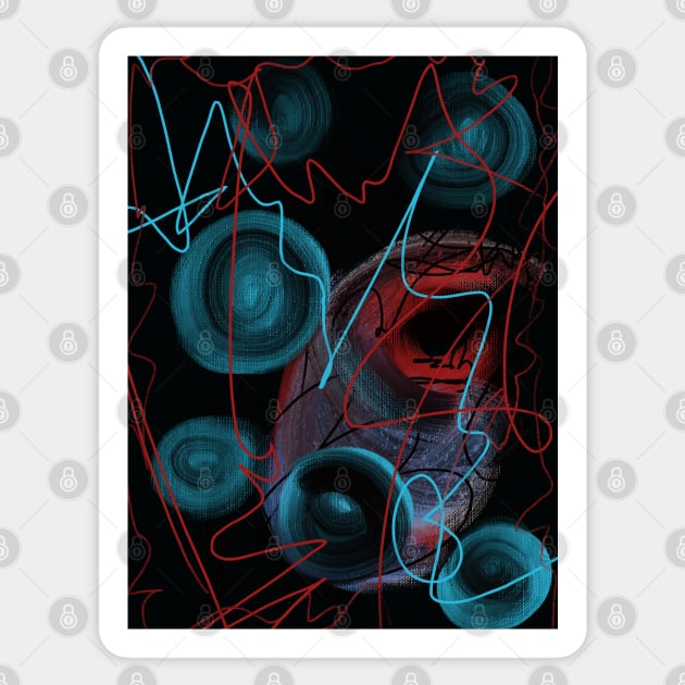 Abstract art Sticker by Nastya Li